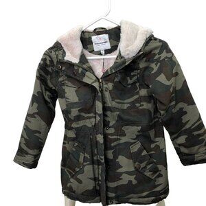 URBAN REPUBLIC GIRLS HOODED FAUX FUR JACKET/COAT‎ 6X/L NWT